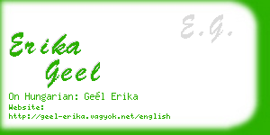 erika geel business card